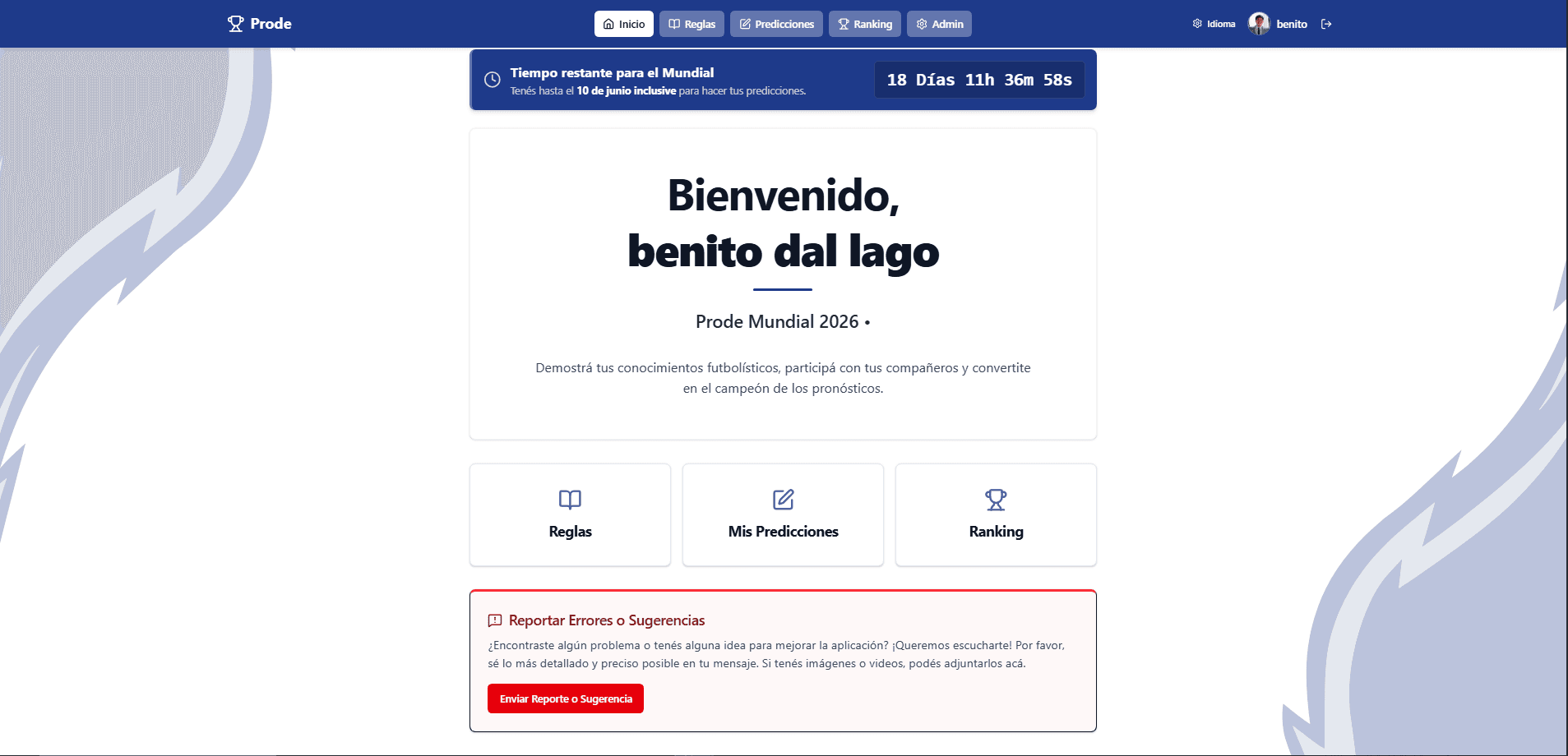 Dashboard del empleado — bienvenida personalizada por empresa