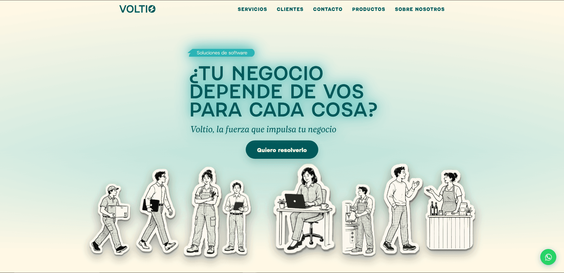 Hero — propuesta y primer CTA
